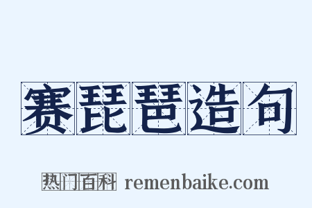 赛琵琶造句是什么意思的图片